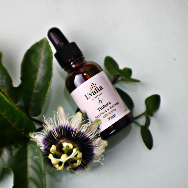 tintura madre evalia pasiflora melissa relajante natural